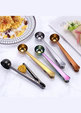 Ложка мірна для кави кольору рожеве золото із затискачем нержавіюча сталь REMY-DECOR (293245110)