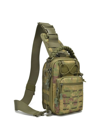 Сумка-рюкзак тактическая однолямковая Камуфляж ZE0145 Laser Solve (282744254)