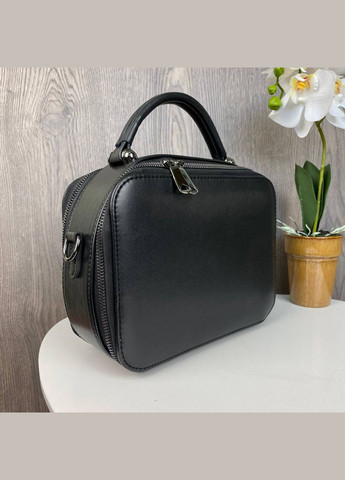 Качественная женская мини сумочка каркасная сумка на плечо для женщин черная Turkey (332795214)