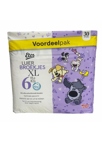 Підгузки-трусики 6 XL 15+ кг 60 шт (113224065) Etos (369668667)