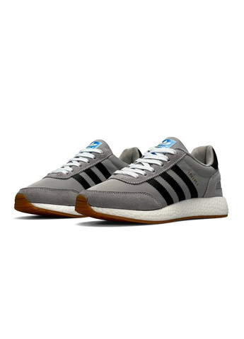 Кросівки жіночі Adidas Gray Black No Brand Originals Iniki W сірі демісезони (309193996)