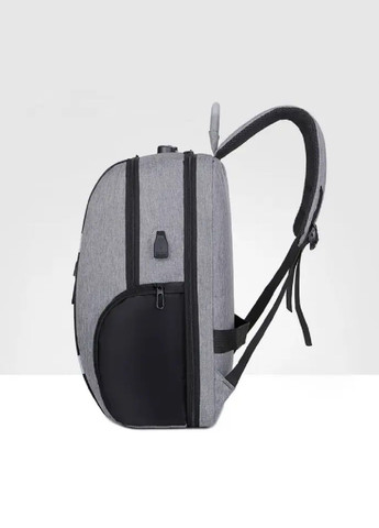 Рюкзак городской дорожный с кодовым замком светоотражающими вставками карманом для ноутбука 44х30х17 см (477611-Prob) Серый Unbranded (298399341)