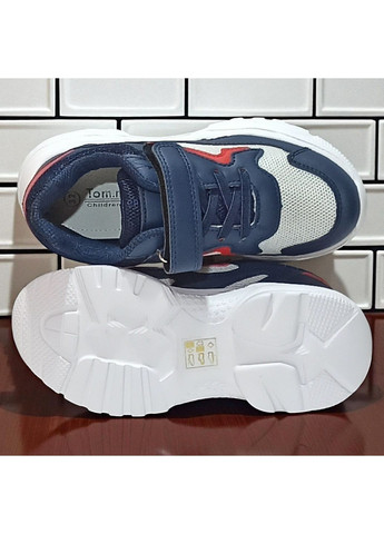 Синие демисезонные ортопедические кроссовки на липучках для мальчика Tom.M