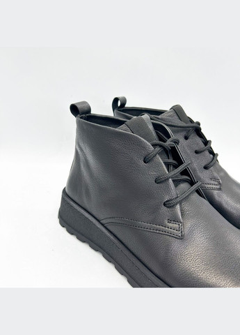 Черные зимние ботинки (р) кожа 0-2-2-8341 Stepter