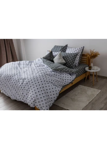Комплект постільної білизни "Happy Sleep" сімейний (Grey Dots, 50x70) ТЕП (365821555)