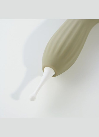 Вібратор для клітора з коливаннями та 3-ма змінними насадками, силікон Velvet Lure, сірий Sweet Em (332201559)