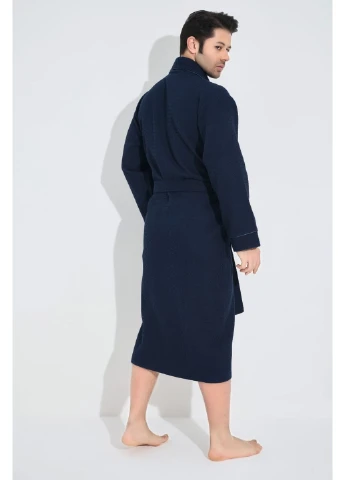 Чоловічий халат вафельний з поясом 22655 2XL Nusa (391265577)