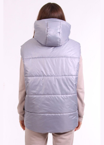 Жилетка теплая женская 120 плащевка лаке серая Актуаль (322860714)