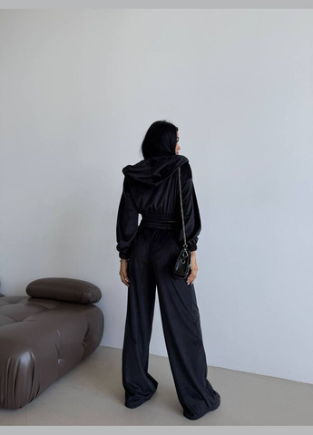 Костюм велюровый черный женский DoReMi (322581725)