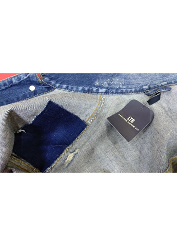 Синя демісезонна куртка чоловіча джинсова рвана без капюшона м LTB