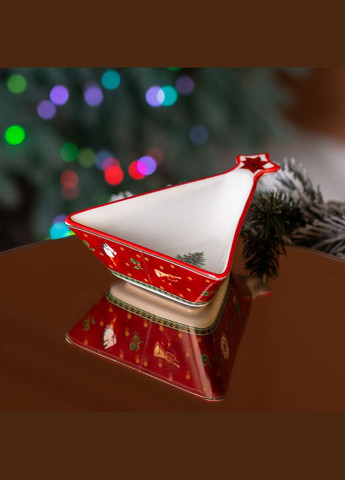 Салатниця у формі ялинки 14.5×12 см новорічна Yiwu (308038547)