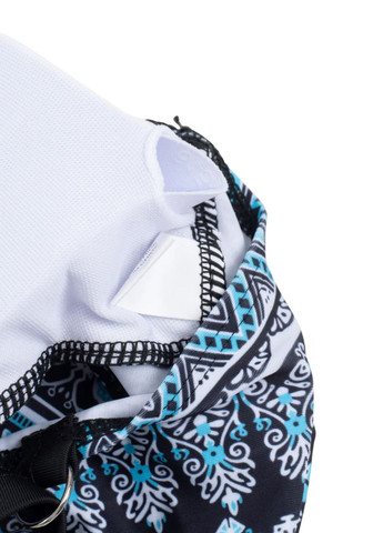 Чорний літній роздільний купальник v neck cross (8459) FS