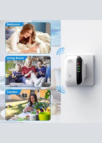 Репітер Повторювач Wi-Fi Extender Wi-Fi Booster з портом Ethernet, 2024 Wi-Fi, Amazon, Німеччина B&G (400403436)