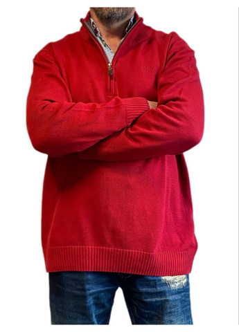 Красный зимний мужской свитер Wool & Cashmere