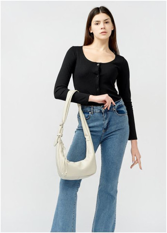 Женская сумка Хобо из экокожи Серый шелк (985030813) Sambag (360965555)