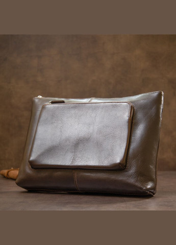 Кожаная мужская прямоугольная сумка для ноутбука 11438 Коричневый Grande Pelle (331911365)