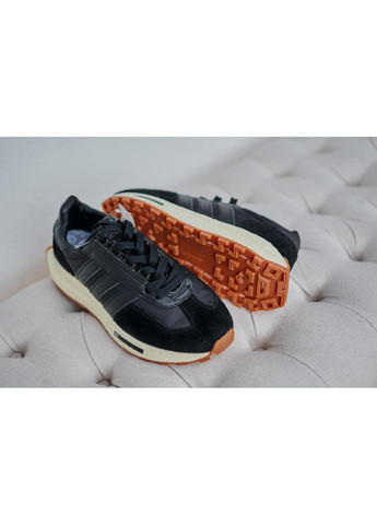 Чорні Осінні кросівки чоловічі adidas retropy e5 core black адідас ретропи е5 No Brand