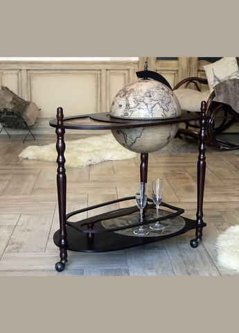 Глобус бар із столиком Зодіак кремовий сфера 33 см (33035N) Гранд Презент (282738184)