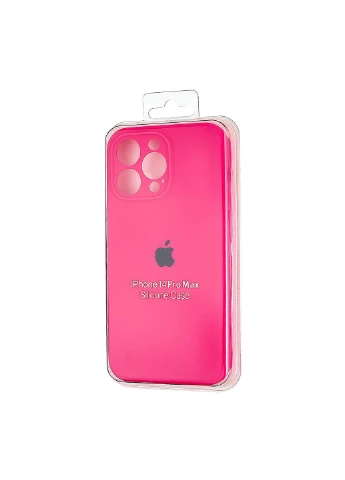 Чохол силіконовий із захистом камери для iPhone 14 Pro Max протиударний рожевий Case (370164604)