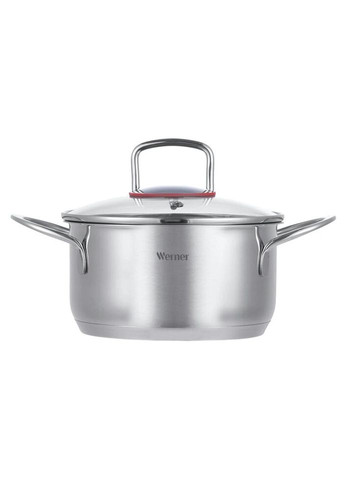 Каструля з кришкою Werner Como GP-50169 18 см 2.4 л срібляста Gipfel (319552180)
