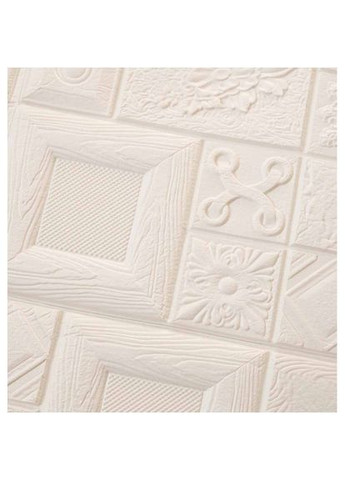 Самоклеящаяся настенная 3D панель Белая Арт 700x700x5 мм Loft Expert (300241452)