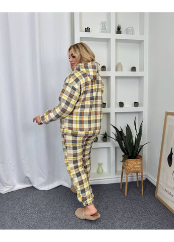 Жовта зимня піжама жіноча махрова Style Point