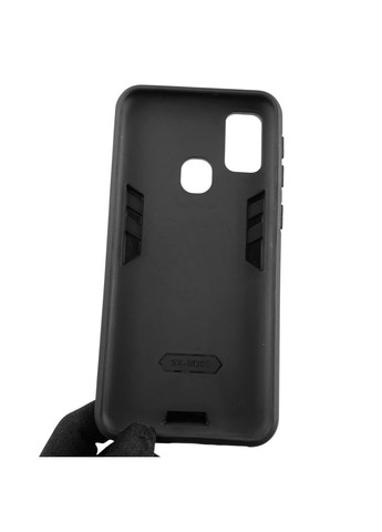 Чохол для телефона Galaxy M30s (SM-M307F) броньований з магнітним кільцем-тримачем на самсунг м30с чорний Samsung (366233040)