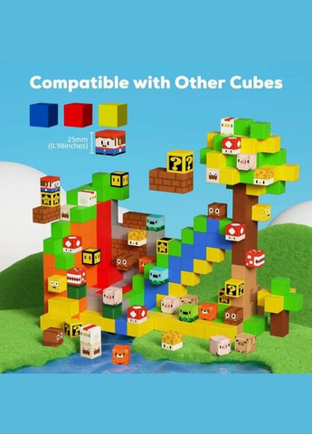 Магнитный конструктор Майнкрафт на 36 кубиков Magnetism World T36 (2104618341) No Brand (329194461)