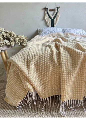 Плед Latvia хлопковый с бахромой Lanavitta (361852555)