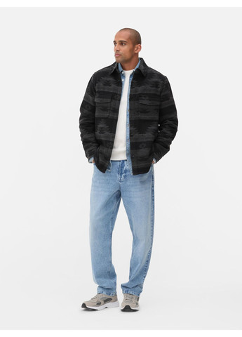 Куртка-сорочка,чорний-сірий в візерунки, Primark (369624130)