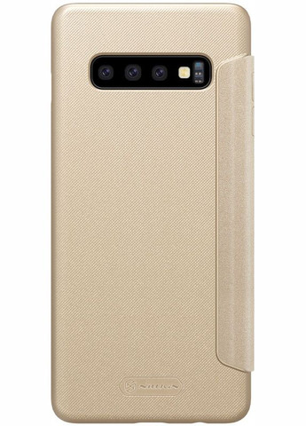 Чехолкнига Sparkle Leather Case Samsung Galaxy S10 Gold Nillkin (301783759)