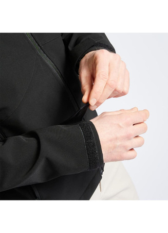 Черная демисезонная куртка из софтшелла мужская 500 для парусного спорта черная TRIBORD