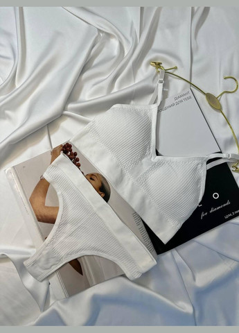 Білий демісезонний жіночий комплект нижньої білизни No Brand