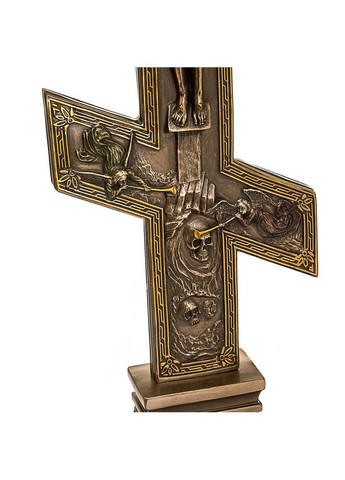 Декоративная статуэтка из полистоуна "Крест с распятием" (54 см) | Символический подарок Handmade 77403A4 (370206508)