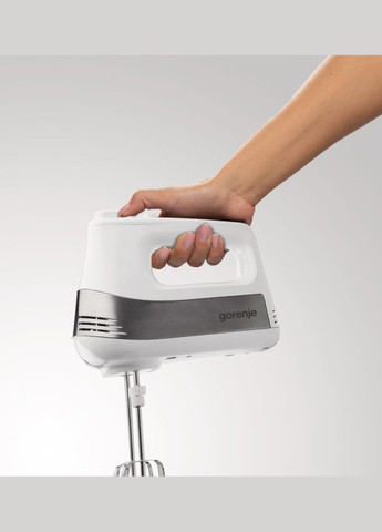 Миксер стационарный 500Вт, насадки4, чаша-пластик, 3л, белый Gorenje (314980677)