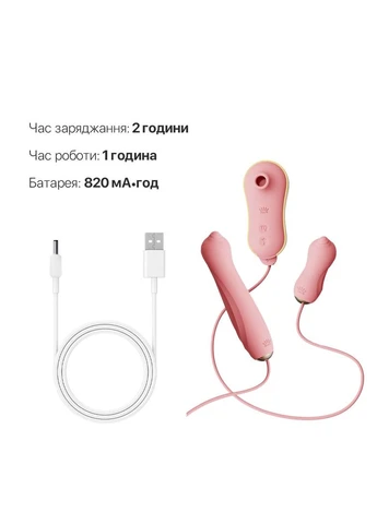 Набор секс игрушек для женщин розового цвета UNICORN Zalo (382543128)