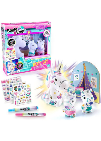 Набір для творчості DIY Style 4 Ever Мої улюбленці Родина сяючіх єдинорогів () Canal Toys OFG287 (370141004)
