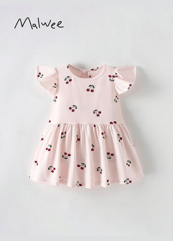 Розовое детское летнее платье для девочки арт 10203 розовый Malwee (324018651)