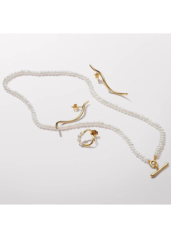 Сережки кульчики Пандора "Вишукані лінії" 263287C00 Kabluchka (355344627)