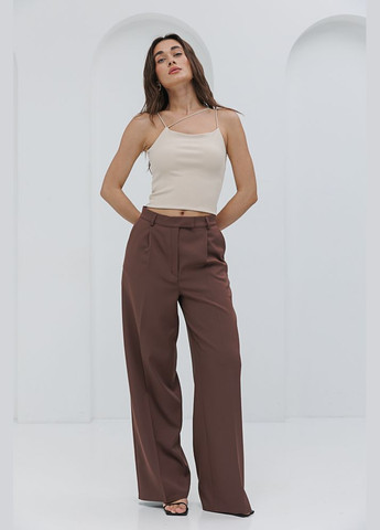 Короткий топ с тремя бретелями черный Arjen — 294906869