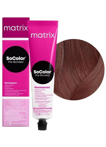 Стойкая кремкраска для волос SoColor Pre-Bonded 6М темный блондин мокко, 90 мл. Matrix (292736134)