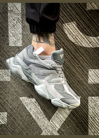 Серые всесезонные кроссовки мужские и женские new balance 9060 shadow grey concrete silver | нью беланс 9060 серые No Brand