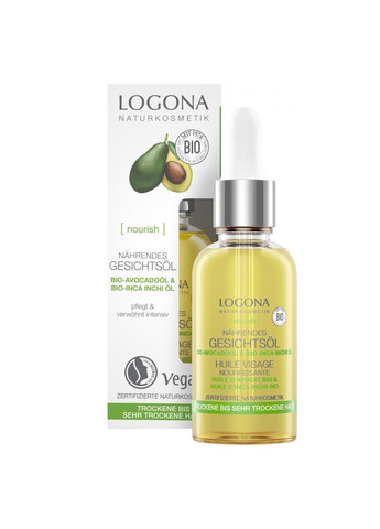 Био-масло для лица Питание из Авокадо и Инка Инчи 30 мл Logona (298055769)