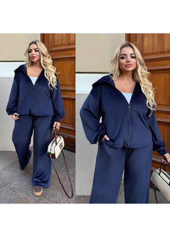 Жіночий велюровий костюм oversize: худі + штани No Brand (362209181)