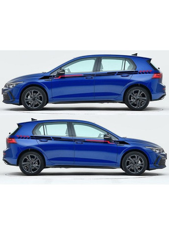 Смуги над ручками дверей авто 3D TUNING STUDIO Racing 3400х100х0.080мм=2штуки No Brand (362498832)