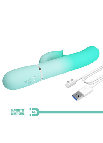 Вибратор-кролик Gigi со стимулятором язычком,, 22.8 х 3.4 см Pretty Love (361670049)