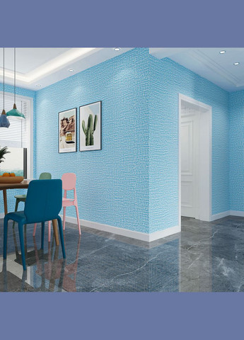 Самоклеющиеся обои SW-00001326 Светло-сине белые 500х2800х2.5мм Sticker Wall (298284323)