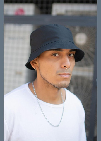 Чоловіча чорна панамка Basic Black Without (326597250)