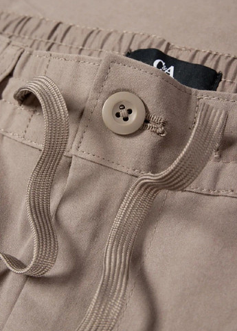 Темно-бежевые кэжуал летние брюки C&A