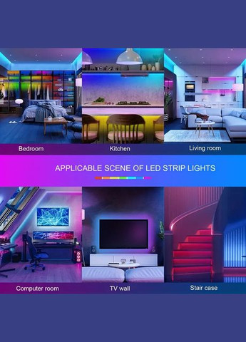 Светодиодное освещение с пультом RGB Bluetooth USB 5м BJ5VRGB5 5м No Brand (312484546)